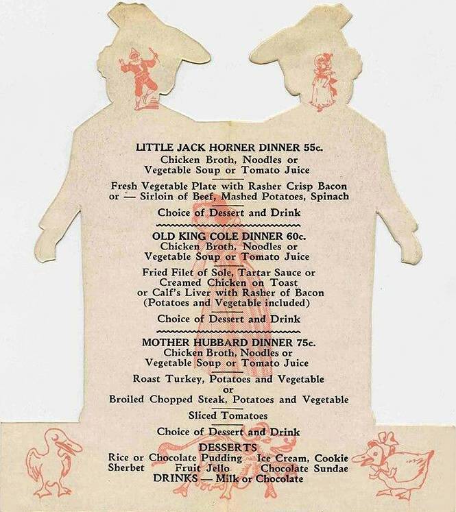 X MENU - CHICAGO - LITTLE JACK'S RESTAURANT - CHILDREN'S MENU - INSIDE - 3175 W MADISON AT KEDZIE - 1940s OR 1950s